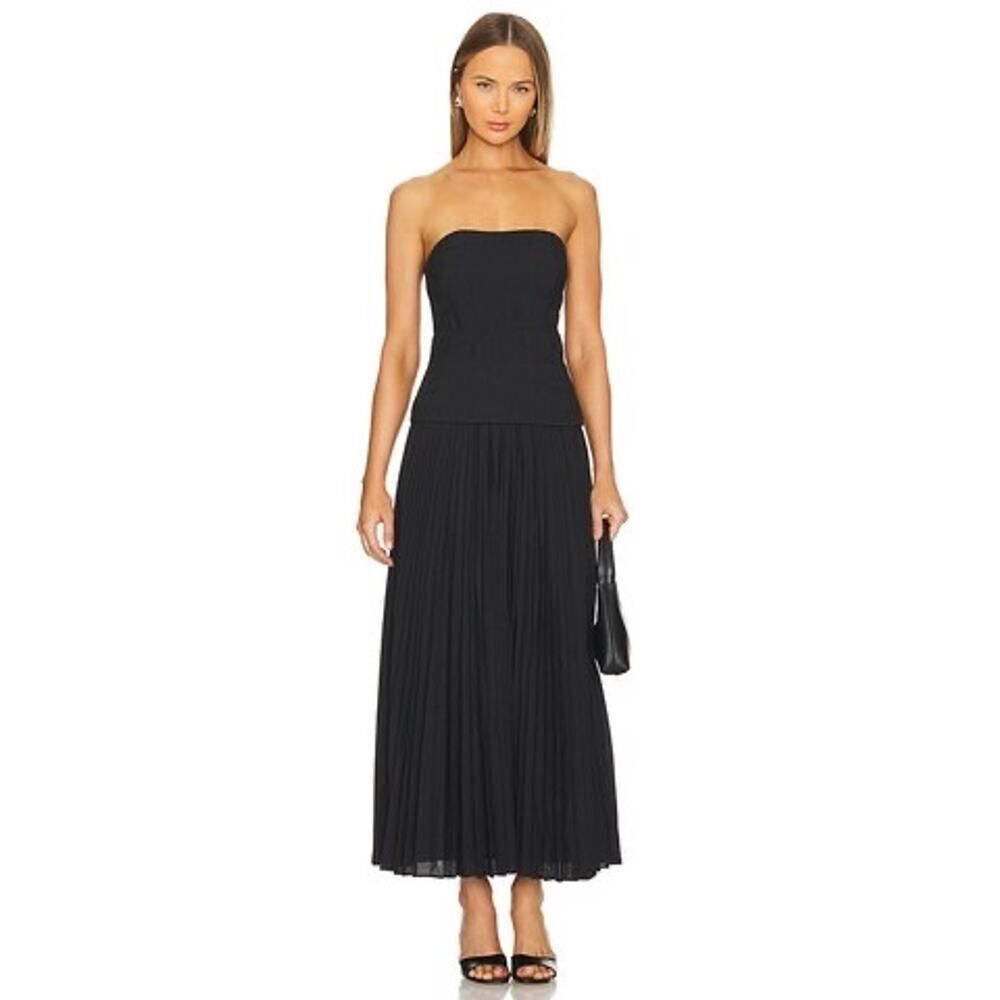 Acler Bristol Midi dress black AU12/US8